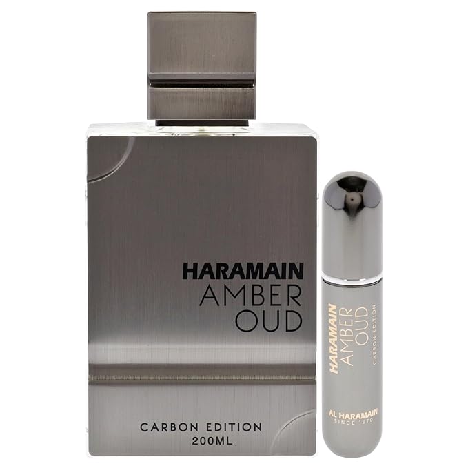 Al Haramain Amber Oud Carbon Edition - Cologne for Men - Long Lasting Perfume for Men - Arabian Perfume - Men's Cologne - Oud Perfume - 6.7 oz