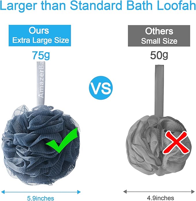 Amazerbath loofah sponge 75g/piece, exfoliating