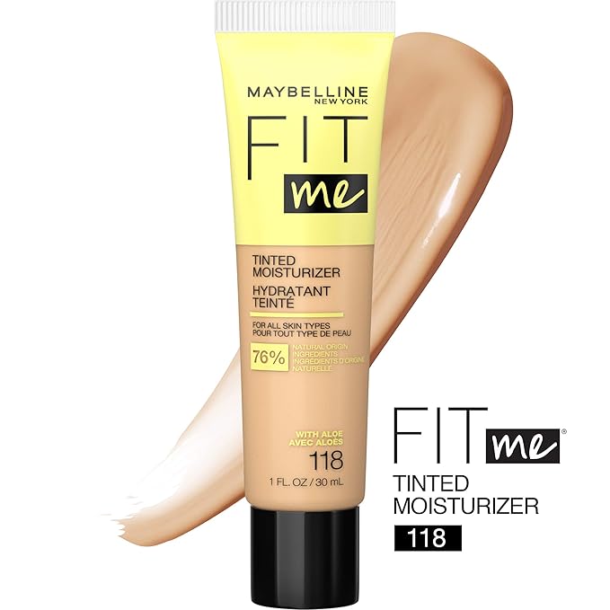 Maybelline Fit Me Tinted Moisturizer, Natural Coverage, Face 1 Count