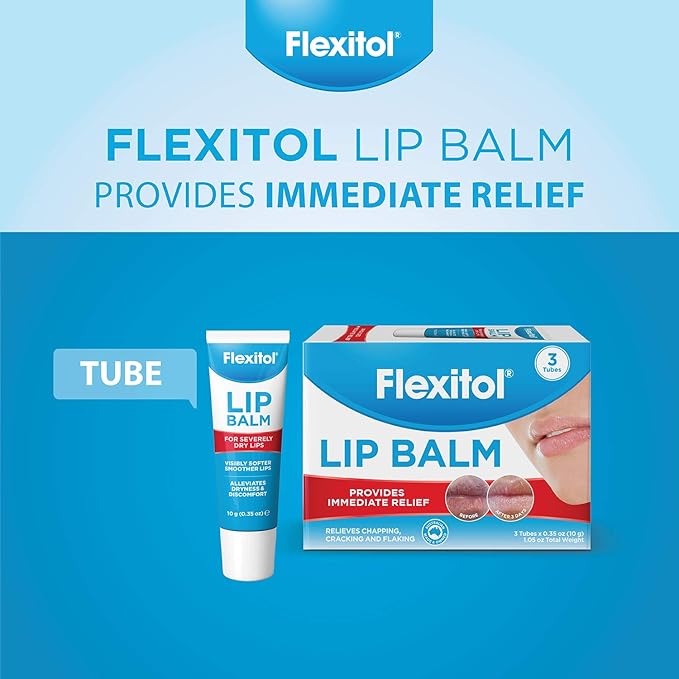 Flexitol Lip Balm, 0.35 Ounce Tube,