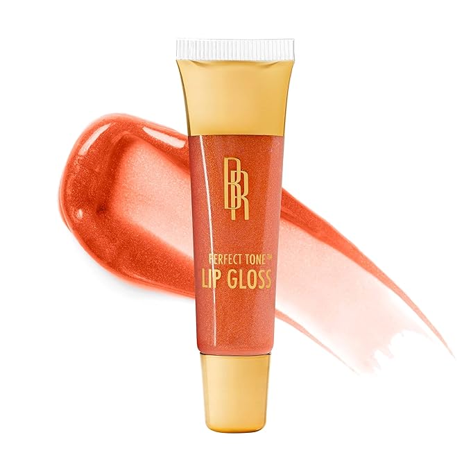 Black Radiance Perfect Tone Lip Gloss Caramel Kiss and Cashmere 0.4 Ounce 2-Pack