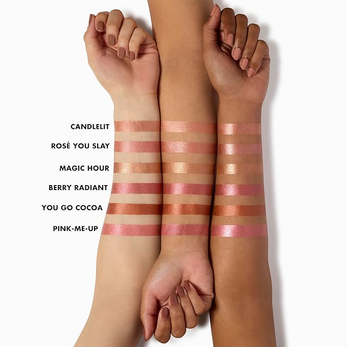 e.l.f. Halo Glow Blush Beauty Wand, Liquid Blush Wand For Radiant, Flushed Cheeks, Infused With Squalane, Vegan & Cruelty-free, Candlelit