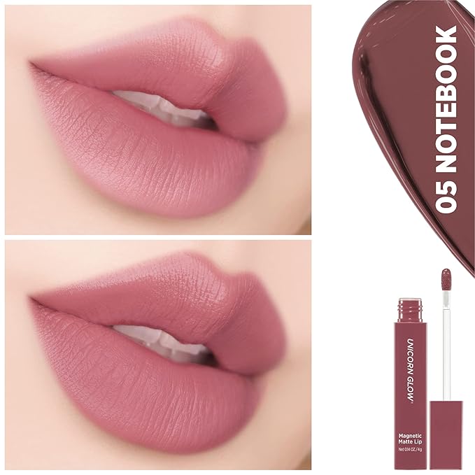 UNICORN GLOW Magnetic Matte Lip [05 Notebook], Matte GLOW