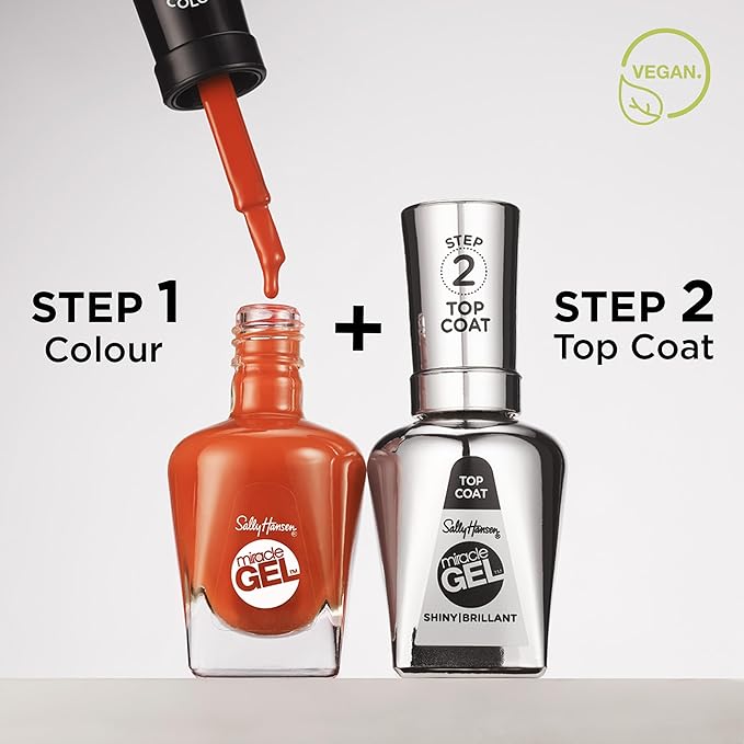 Sally Hansen Miracle Gel™, Street Flair, Long Lasting, Gel-Like Formula, No UV Lamp Needed, Purple Nail Polish