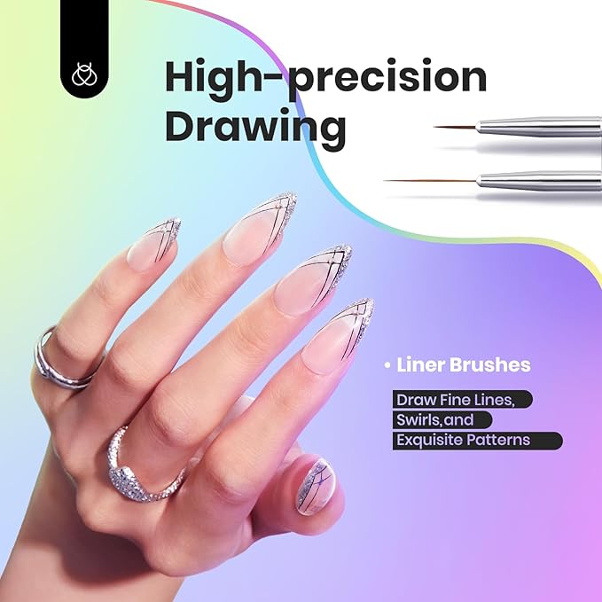 Beetles Nail Art Brushes Set