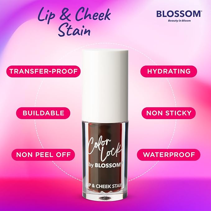 Blossom Color Lock Hydrating Longlasting Lip Stain Hydrating