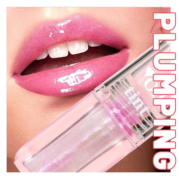 Hydrating Lip Oil Tint, Lip Glow Oil Plumping Hydrating
