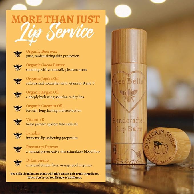 Bee Bella Lip Balm Pumpkin Spice Long-Lasting