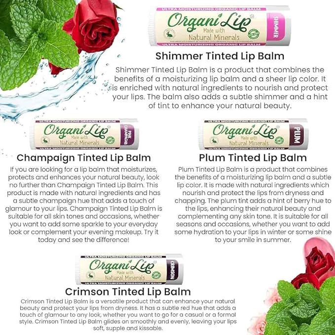 Tinted Lip Balm Moisturizer - Natural Colors