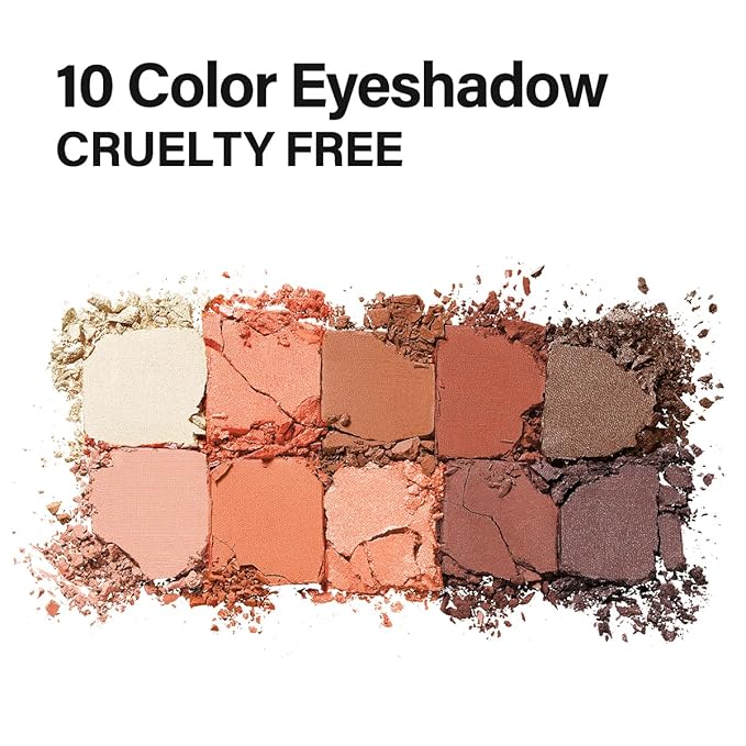 10 Color Eyeshadow Palette, Matte, Shimmer, Glitter Pigment