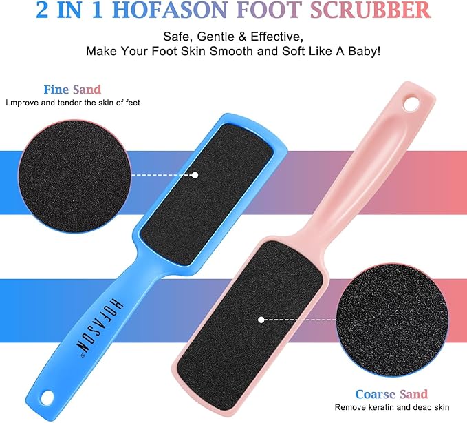 Hofason 4pcs pedicure foot files