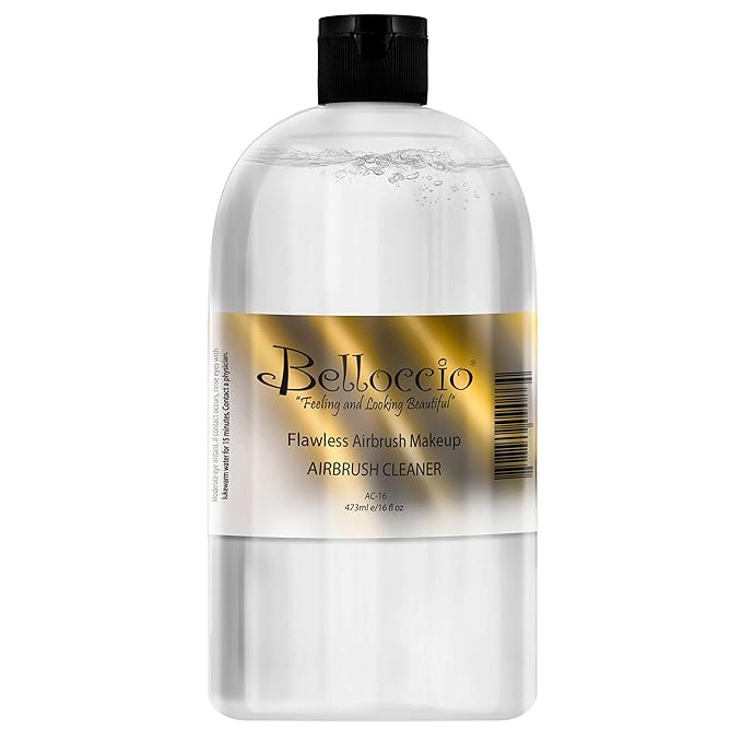 16 Ounce Bottle of Belloccio Makeup Airbrush Cleaner