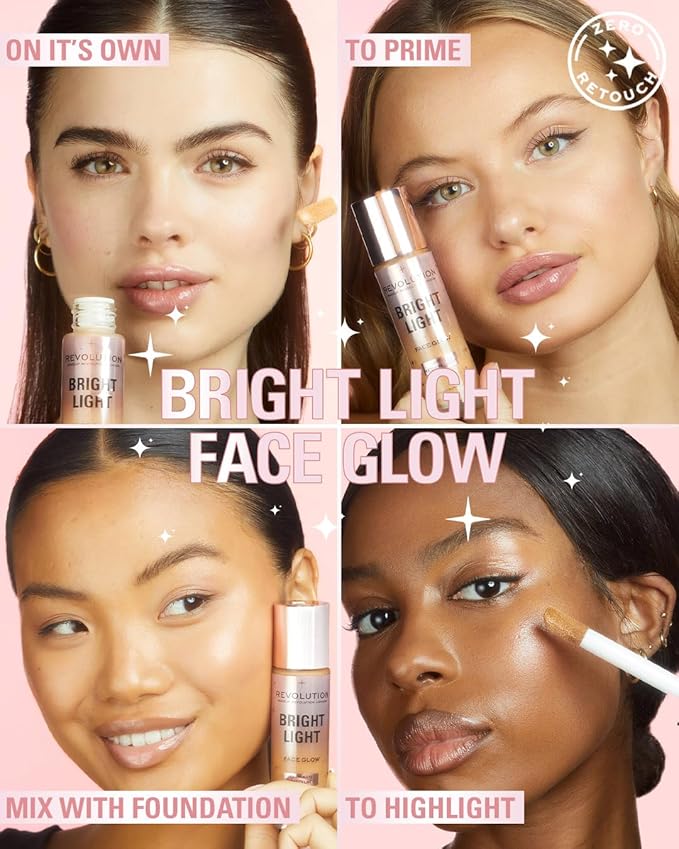 Revolution, Bright Light Face Glow, Lightweight & Brightening