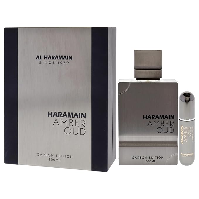 Al Haramain Amber Oud Carbon Edition - Cologne for Men - Long Lasting Perfume for Men - Arabian Perfume - Men's Cologne - Oud Perfume - 6.7 oz