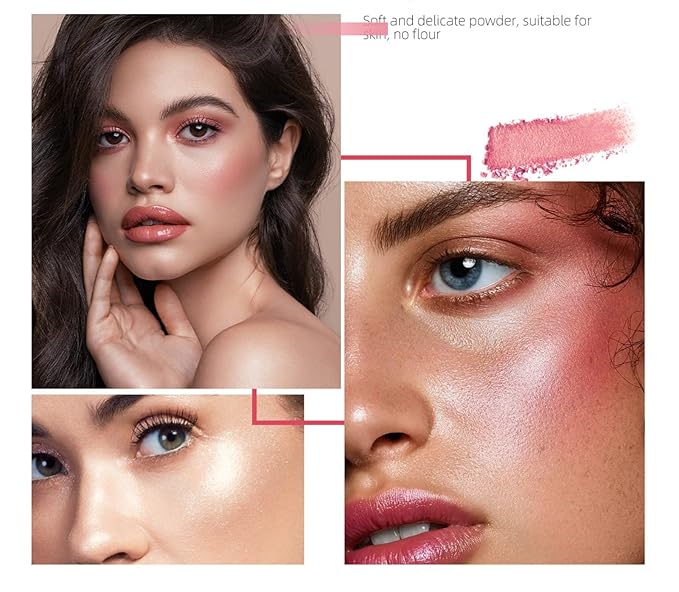 MAEPEOR Matte Face Blush 8 Colors Lightweight Natural (Color 03)