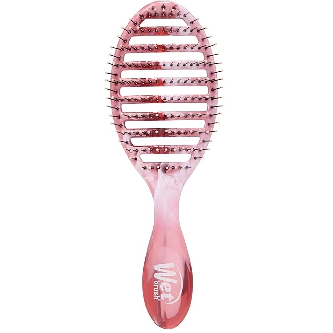 Wet Brush Speed Dry Hair Brush, Pink (Sweet Seaglass) - Vented Design & Soft HeatFlex Bristles Are Blow Dry Safe - Ergonomic Handle Manages Tangles - Pain-Free Hair Accessories