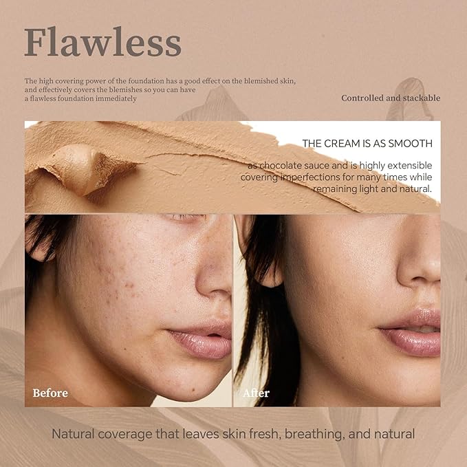 Foundation Stick, Multi-Use Foundation Stick Makeup with Built-In