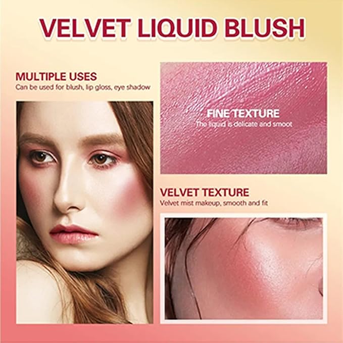 Liquid Blush Makeup, Soft Cream Liquid Blush Makeup Cosmetics (03#)