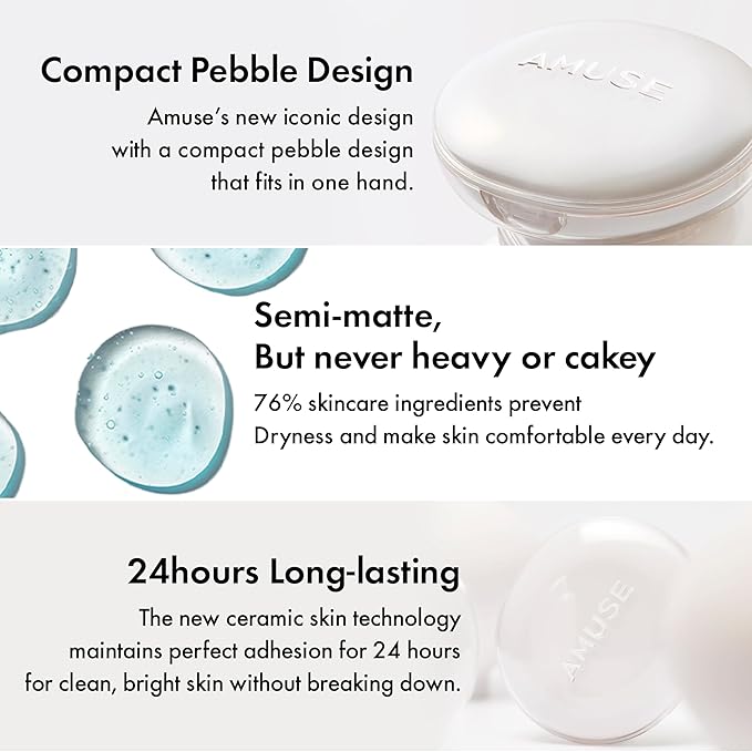 Amuse SEOUL Ceramic Skin Perfector Cushion Foundation 03 15g