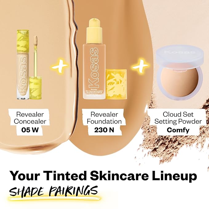 Kosas Revealer Concealer - Medium Coverage Makeup with 05 W)