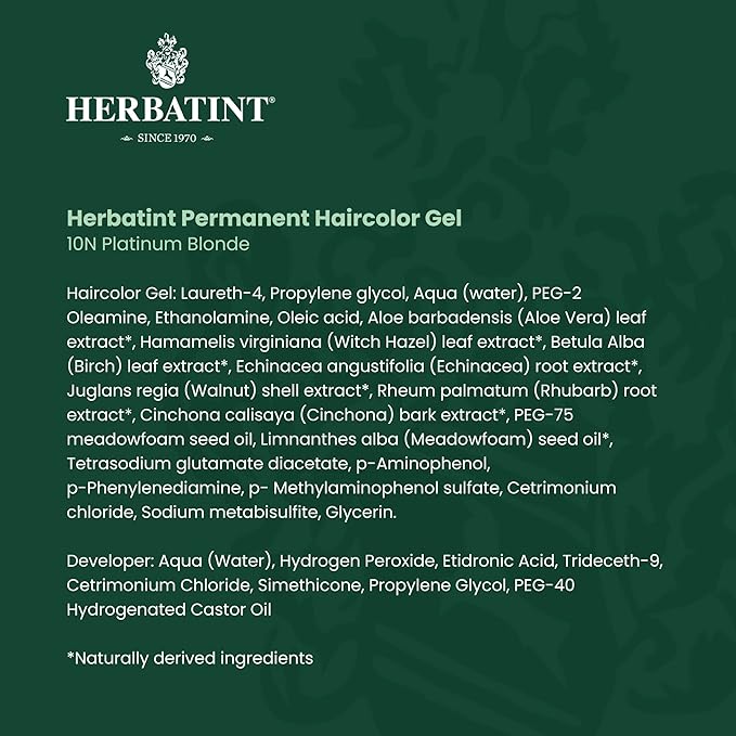 Herbatint Permanent Haircolor Gel, 10N