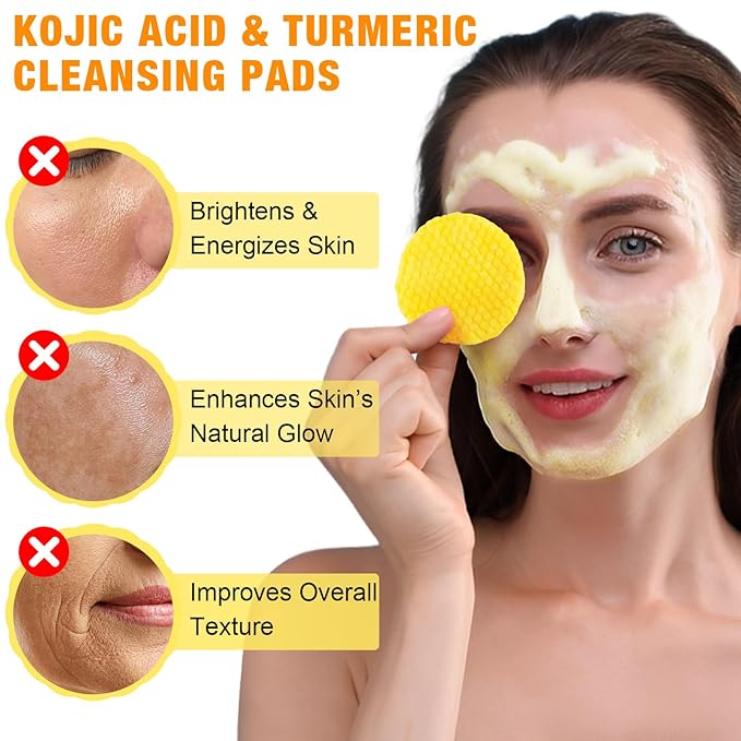 Turmeric kojic acid cleansing pads