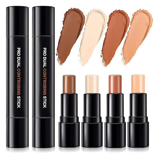 4 Colors Cream Contour, Stick Palette, Contouring Concealer,