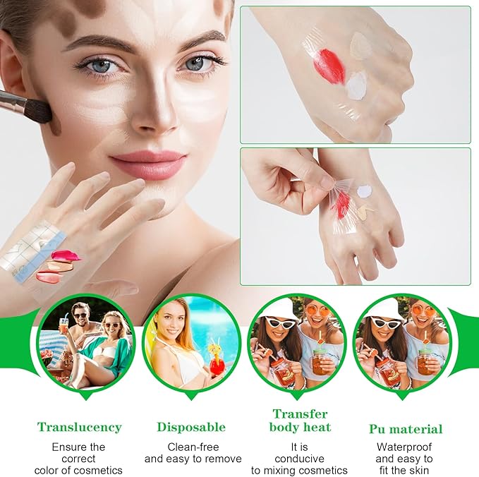 100 Pieces Makeup Hand Palette Single Use Makeup