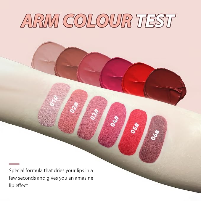 Lip Gloss, Lip Stain Finish Long Lasting Water Resistant, Lipgloss Perfect for Daily Wear & All Ages, Lipstick Vegan Ultra Smooth Formula, Matte Lip Gloss #rose pink