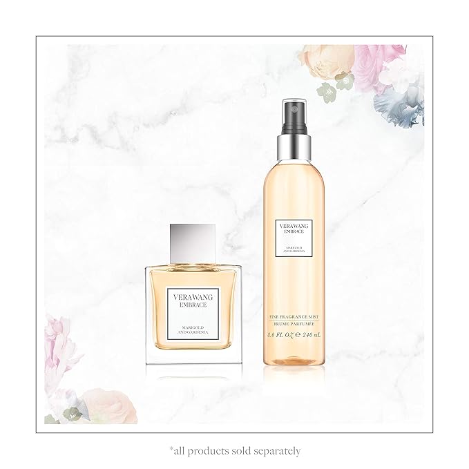 Vera Wang Embrace Merigold and Gardenia Body Mist 8.4 fl oz (Pack of 1), Notes of Melon, Gardenia, and Marigold, Women's Fragrance, Long Lasting, Everyday Fragrance