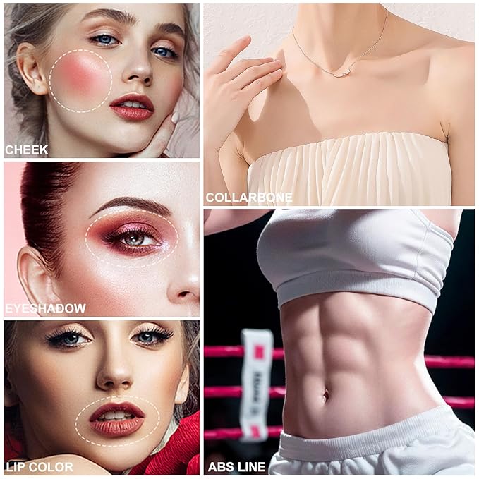 3Pcs Liquid Contour Makeup Trio with Bronzer Shade,