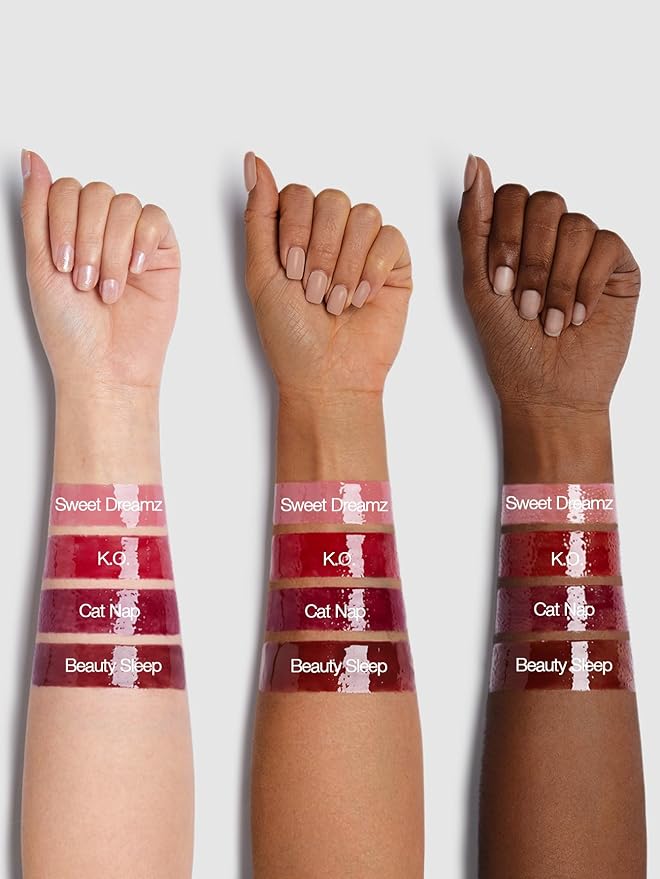 SHEGLAM Pout Pillow Cushion Lip Gloss Moisturizing Liquid Lipstick High Shine Finish Sponge Tip Applicator Non-Sticky Lip Glaze Purple -K.O.