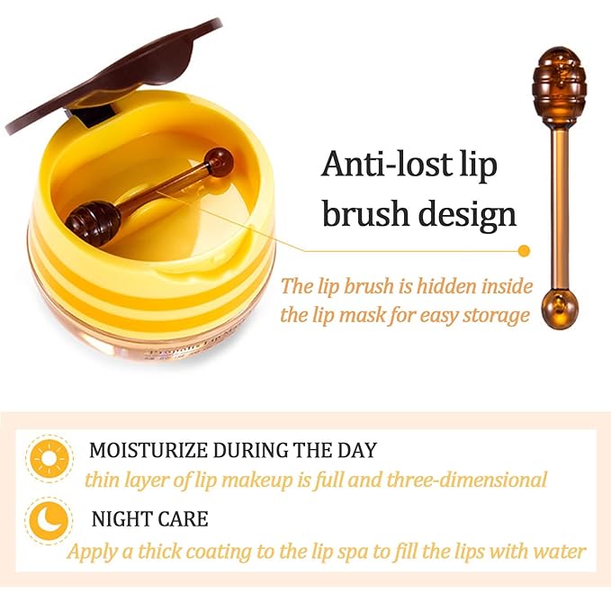 Honey Lip Balm Pot, Honey Lip Exfoliator