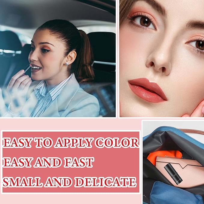 Cream Contour Blush Stick,Long Lasting Waterproof Blush Stick Women（Rose Red）