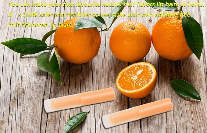 0.14oz Empty Flavored Lip Balm Container (Orange)