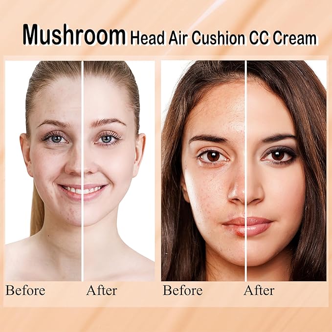 Mushroom Head Air Cushion CC Cream Nature Foundation,Moisturizing