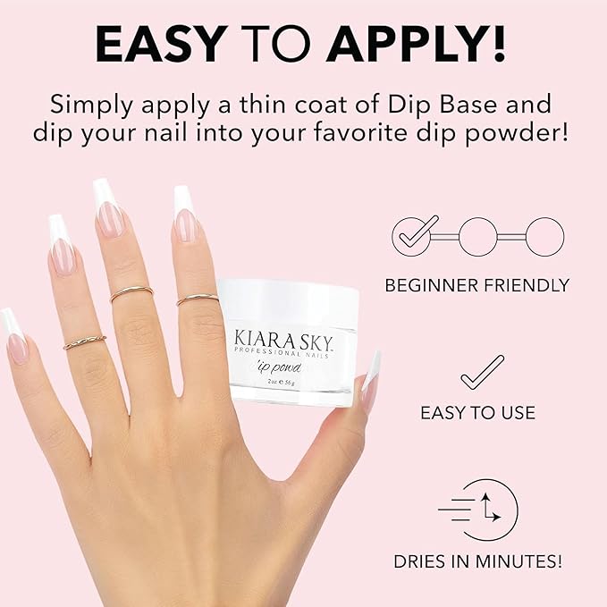 Kiara Sky Nail Dipping Powder Dip Essentials 2 oz (CLEAR)