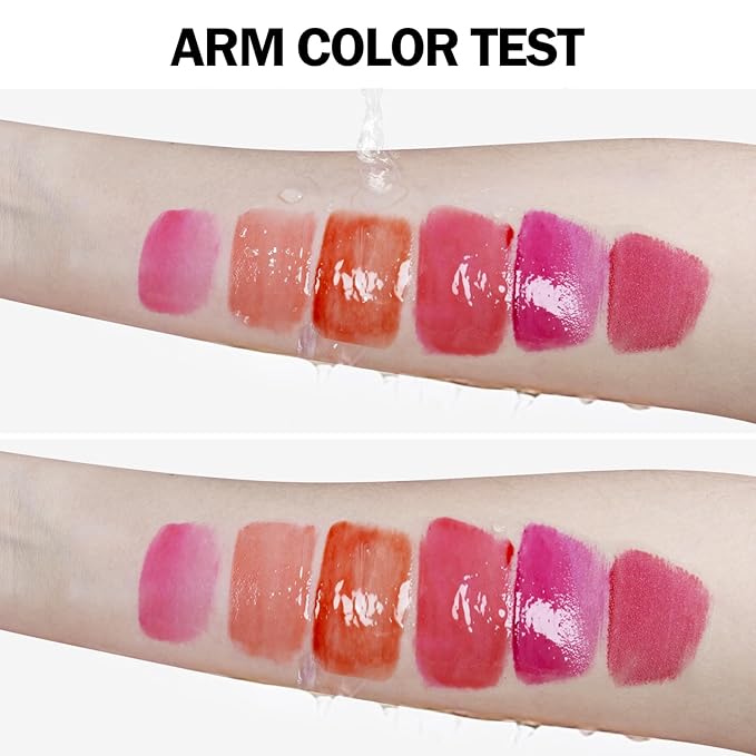 DAGEDA 6Pcs Wine Lip Tint, Lip Tint Stain Lip