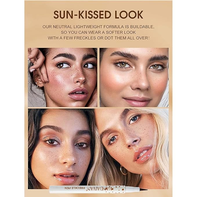 Freckle Pen 4 Colors, Natural Lifelike Freckle Makeup