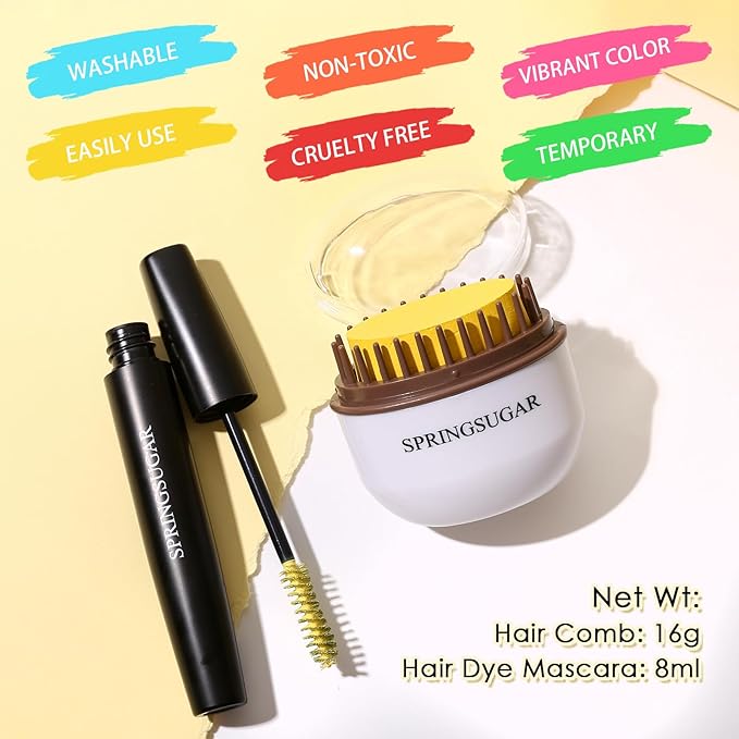 Yellow Temporary Hair Chalk Color