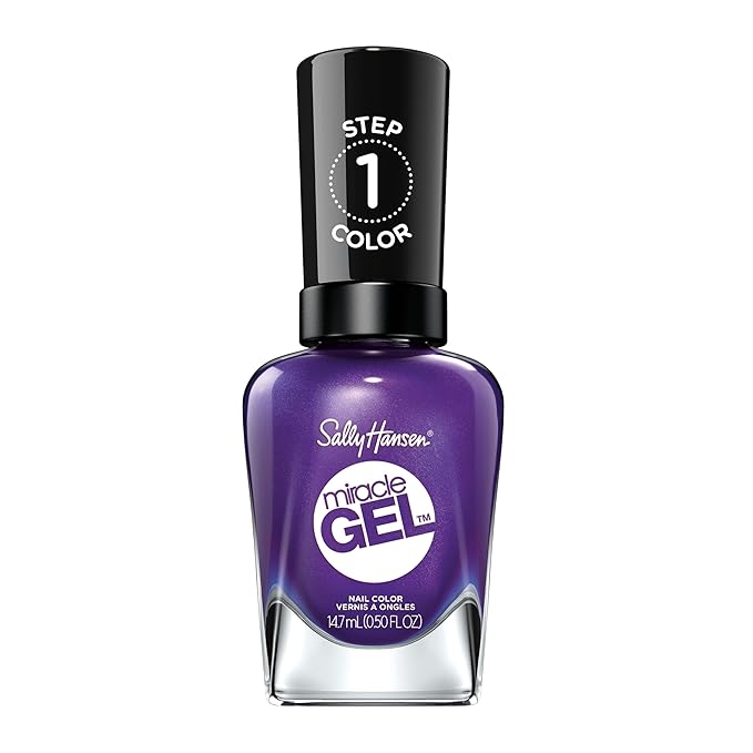Sally Hansen Miracle Gel™, Purplexed, Long Lasting, Gel-Like Formula, No UV Lamp Needed, Purple Nail Polish