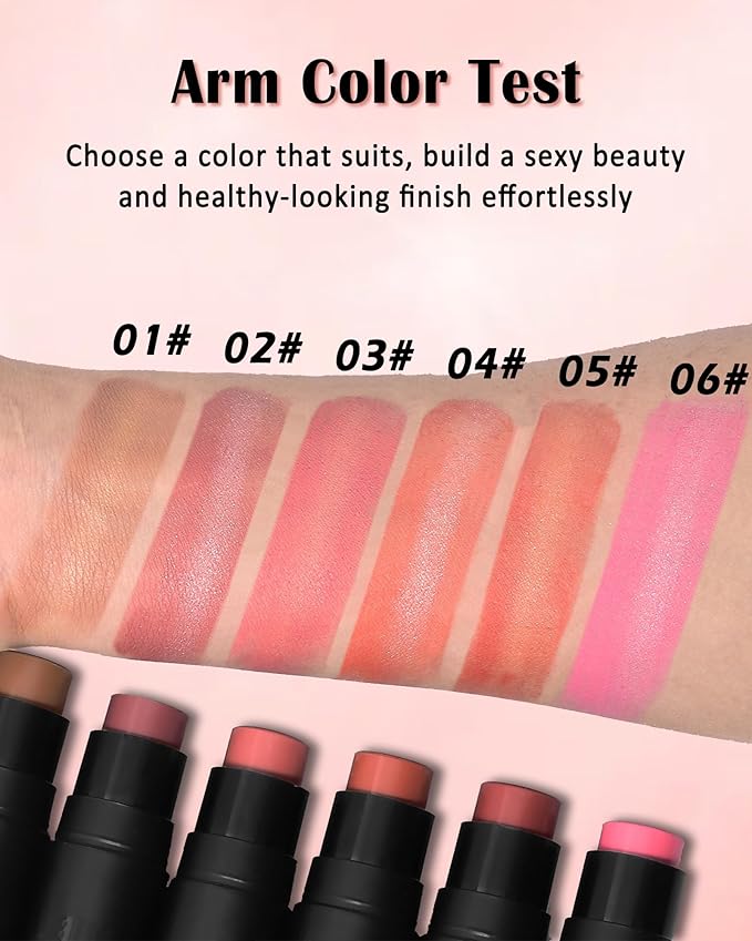 Cream Blush Stick Makeup for Cheeks, Multi Blush for Women-04