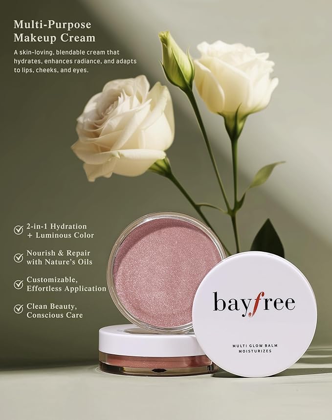 Multi Glow Balm, Cream Blush for Cheeks, Blush Balm Face Makeup, Radiant Finish, Hydrating, Creamy, Lightweight & Blendable Color, Face Makeup.63 Oz
