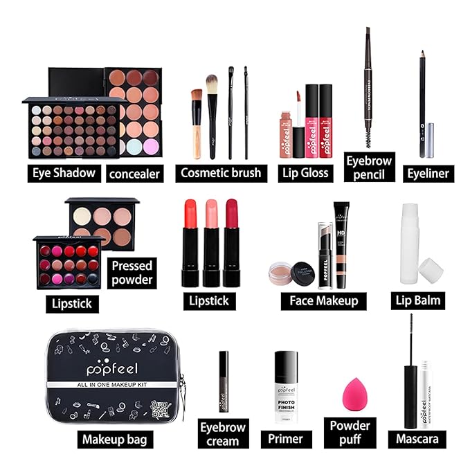 All-in-one Professional Makeup Set for Beginners, Cosmetic-Gift