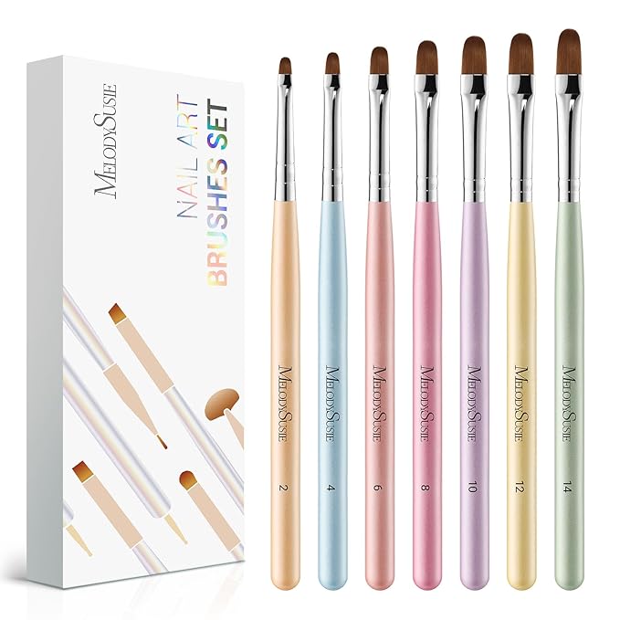 Melodysusie gel nail brush 7pcs