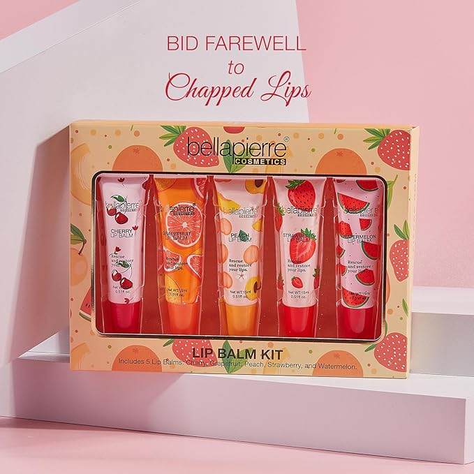 bellapierre Cosmetics 5-Piece Natural Lip Balm Collection
