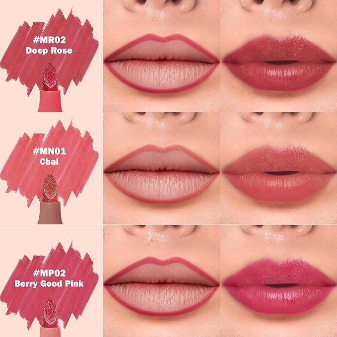 KIMUSE Lip Stain Tip Marker Set, Long Lasting Long