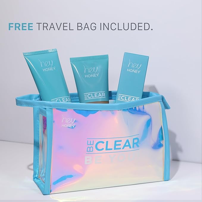 Hey Honey Skincare Be Clear 3-Step Clearing