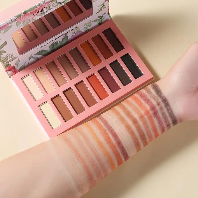 Vegan Eyeshadow Palette ONLYBETTER High Pigmented Brown Eyeshadow