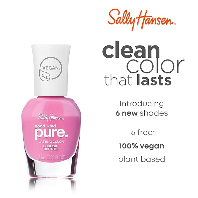 Sally Hansen Good.Kind.Pure Spring Into Color Collection Nail Polish 289 Peony For Your Thoughts 0.33 fl oz (Pack of 1)